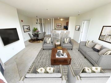 Brookfield apartment for rent - a living room with couches and a coffee table
