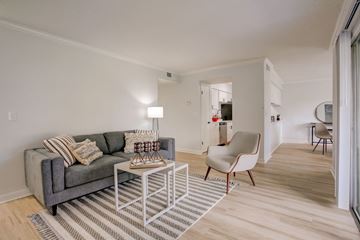 Tampa apartment for rent - a living room with a couch and a coffee table