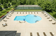 Brockport apartment for rent - Aerial Pool View at Willowbrooke Apartments & Townhomes, Brockport, New York