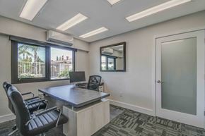 Fullerton apartment for rent - Manager Office with seating at Pines Apartments