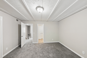 Clarkston apartment for rent - A spacious room with a carpeted floor and a ceiling light.