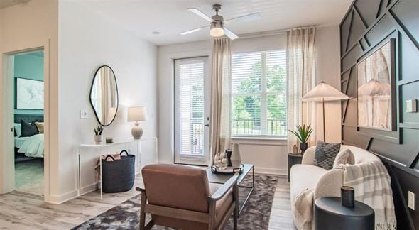 Duluth apartment for rent - a living room with a couch and a chair