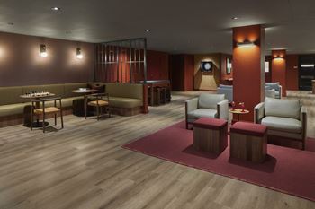 A modern lounge area