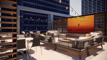 Rooftop patio