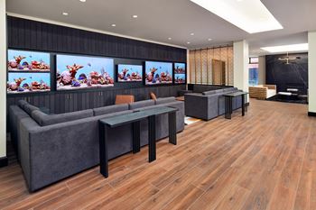 Resident lounge & demo kitchen
