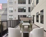 Philadelphia apartment for rent - Patio with a table and chairs at 23 West Apartments, Philadelphia, PA, 19123