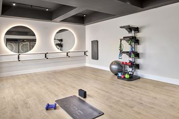 Modern fitness center 