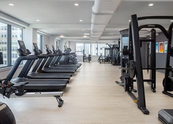 Fitness center w/ peloton bikes