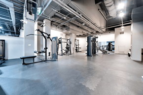 Philadelphia apartment for rent - A spacious gym with a variety of equipment.
