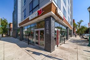 Philadelphia apartment for rent - a store front of a building on a city sidewalk