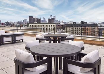 Rooftop terrace area