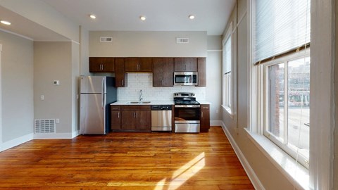 Floor plan for 1 bed, 1 bath, 519 sqft
