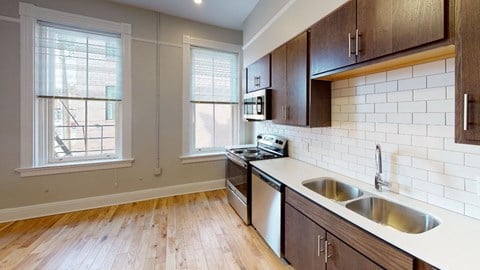 Floor plan for 1 bed, 1 bath, 410 sqft