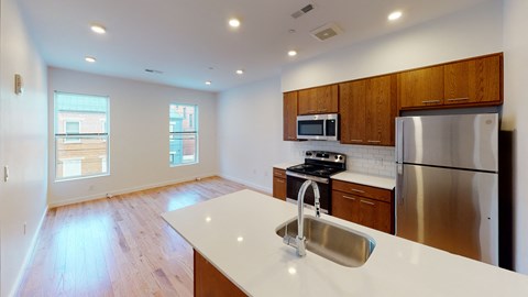 Floor plan for 1 bed, 1 bath, 573 sqft
