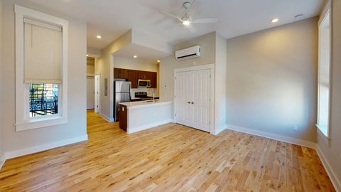 Floor plan for studio, 1 bath, 494 sqft