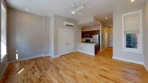 Floor plan for studio, 1 bath, 542 sqft