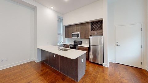 Floor plan for studio, 1 bath, 485 sqft