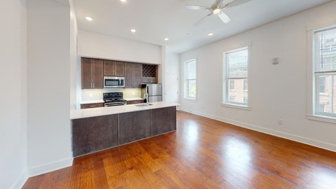 Floor plan for studio, 1 bath, 490 sqft