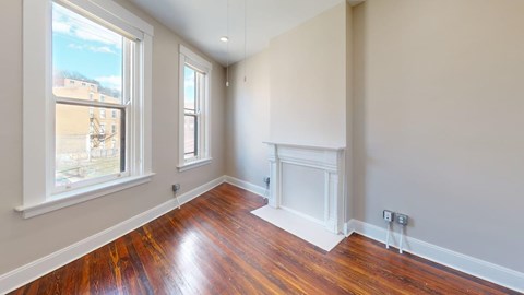 Floor plan for studio, 1 bath, 386 sqft