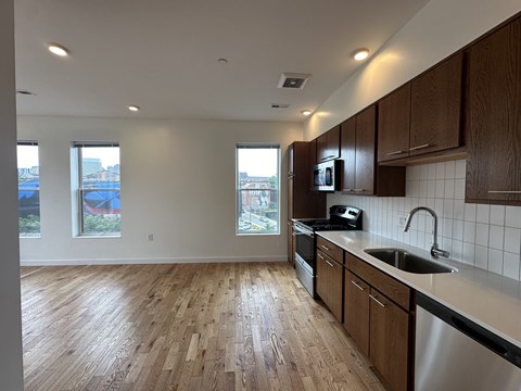 Floor plan for 1 bed, 1 bath, 565 sqft