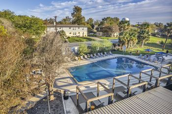 A view of the pool