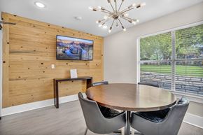 San Antonio apartment for rent - a dining room with a table and chairs and a large window at Sunset Ridge, San Antonio, TX, 78209