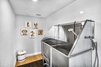 On-site pet wash station