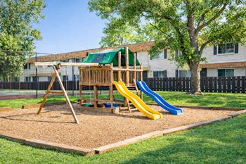 Playground with slide