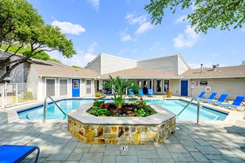 Resort-style swimming pool