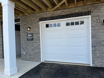 Private garages and open parking
