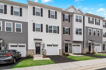 Modern townhomes with private garages