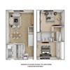 Floor plan for 2 beds, 1.5 baths, 1575 sqft