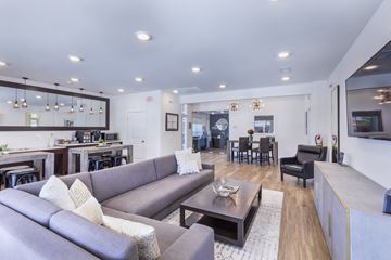 Ellisville apartment for rent - a living room with a couch and a table