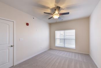 Bedroom with expansive window