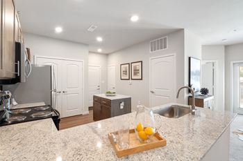 Granite counter tops throughout