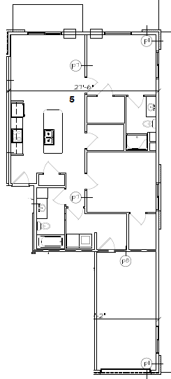 Floor plan for 2 beds, 2 baths, 1044 sqft