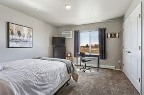 De Pere apartment for rent - Bedroom with Queen Bed and Large Window