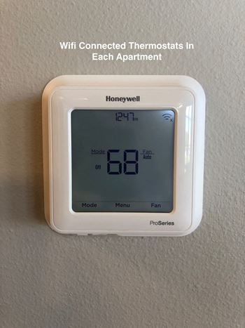 Wifi connected thermostats