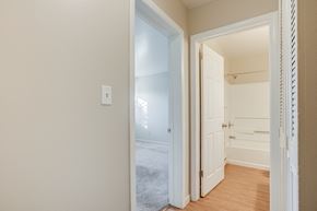 Kalamazoo apartment for rent - a bedroom with a closet and an open door