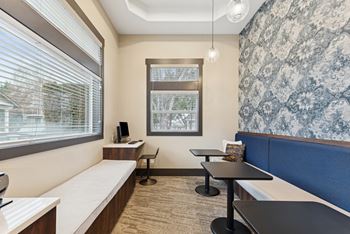 Executive business center with private conference room
