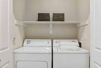 Full-size washers and dryers