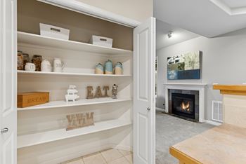Walk-in closets, linen closets, and pantries*
