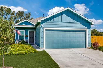 Fully-landscaped front yards