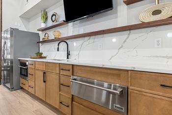 Kitchen for entertaining and coffee bar