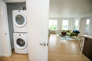 In-home front load washer and dryer