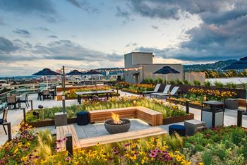 Rooftop lounge