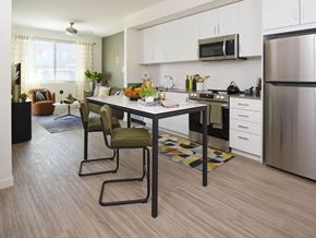 Phoenix apartment for rent - a kitchen and dining room with a table and chairs