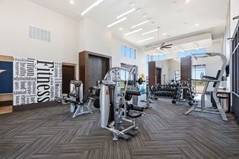 Wellness center with fitness on demand, weights, & cardio equipment