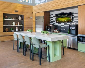 Community kitchen and coffee bar