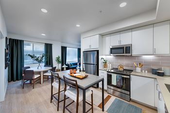 Spacious studio, one-, two- & three-bedroom floor plans